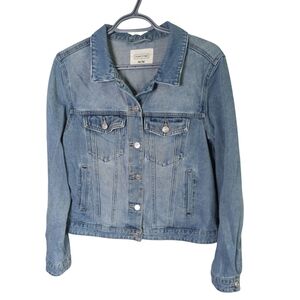 Ardene Classic Blue Denim Jacket Size Medium Light Wash‎